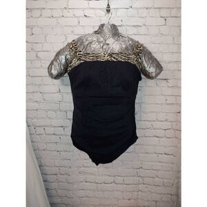 Roxanne Classics Vintage Women's Size 18/42D Black One Piece Bathing Suit